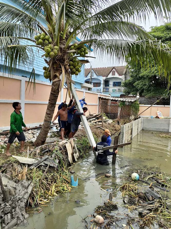 งานเสาเข็มอาคาร