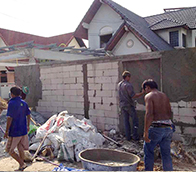 งานก่อฉาบรั้ว