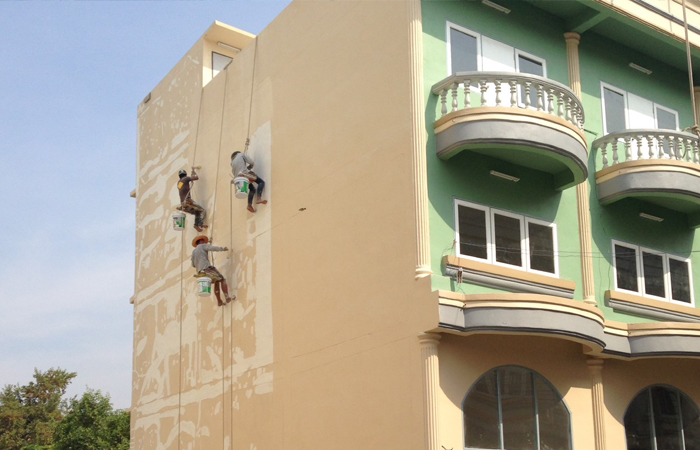 ทาสีภายใน ภายนอก งานโรยตัว